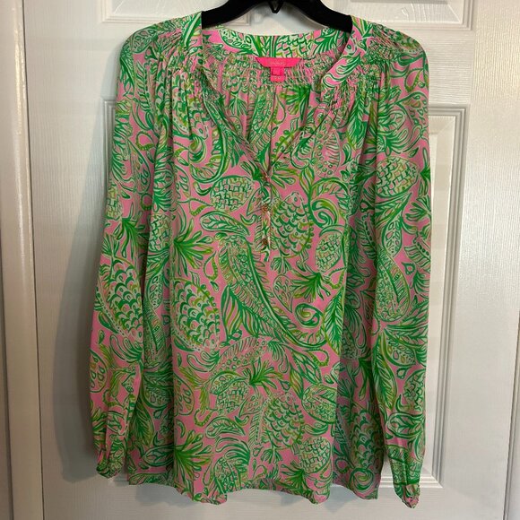 Lilly Pulitzer Elsa Top sz Large - Picture 2 of 5